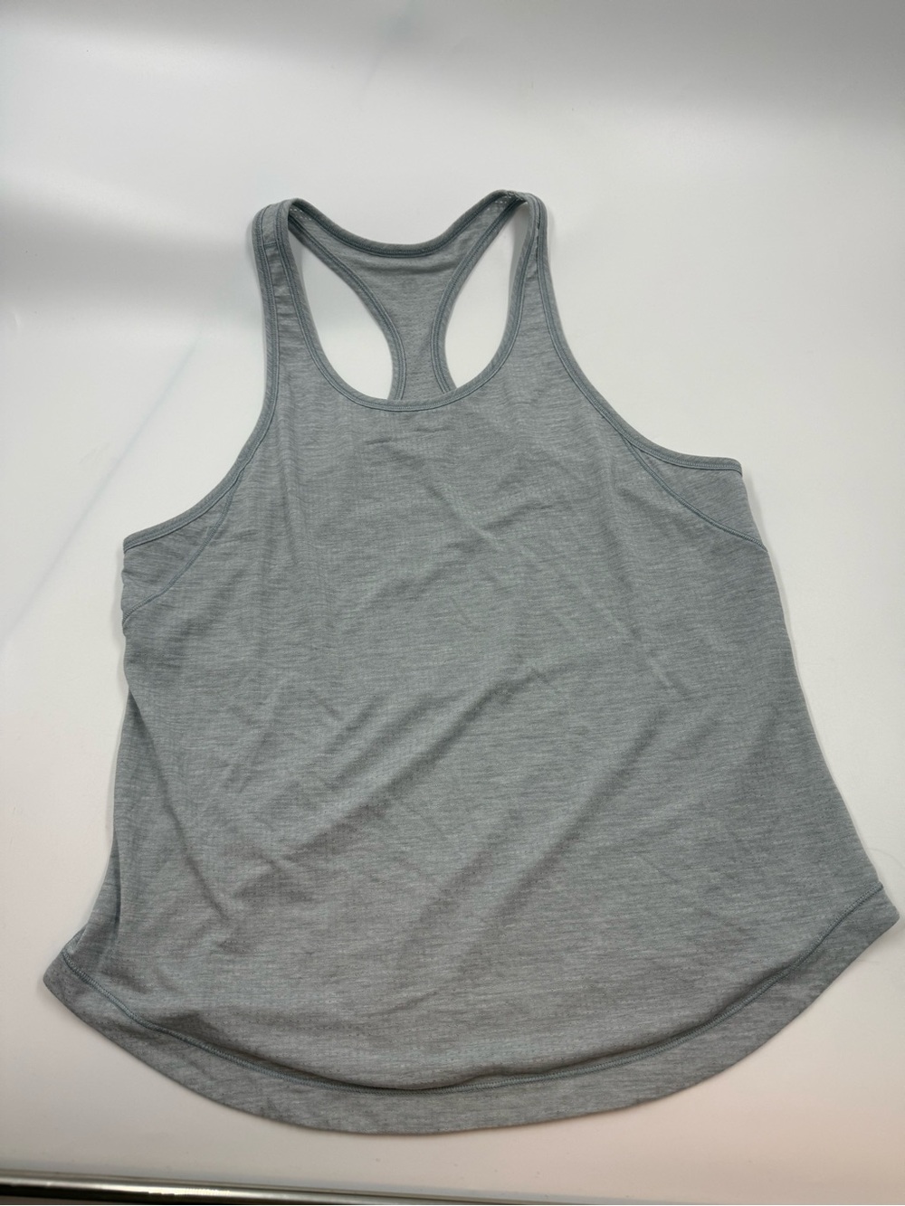 Lululemon racer back tank blue woman size 8